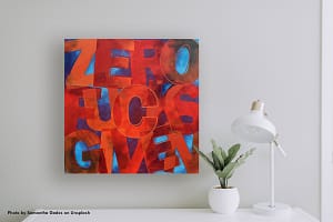 Zero F***s Given (24"x24") - Image 2