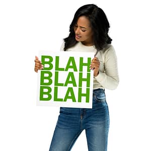 Poster - Blah Green - Image 2