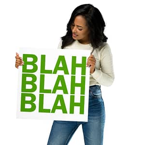 Poster - Blah Green - Image 4