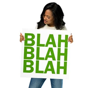 Poster - Blah Green - Image 5