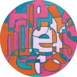 NEW!!!  Hey Ho, Let's Go (12" diameter)
