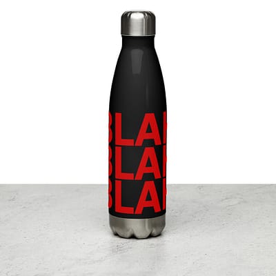 Stainless Steel Water Bottle - Blah Red