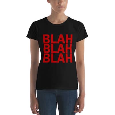 Women's short sleeve t-shirt - Blah Red