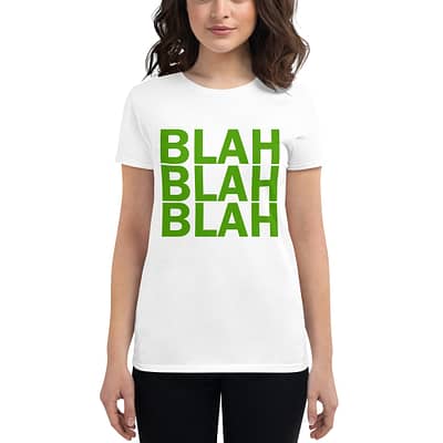 Women's short sleeve t-shirt - Blah Green