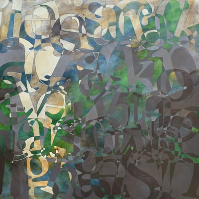 Where the light gets in (36"x36")