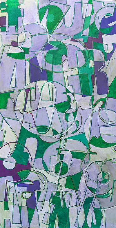 Not Paying Attention (24"x48")